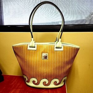Dooney & Bourke Woven Blue Wave Tote